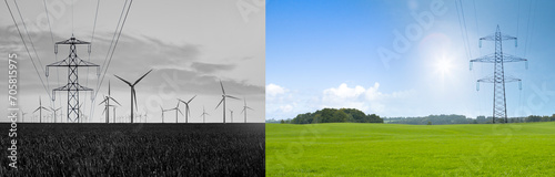 Windkraftnlage kontra Naturlandschaft
