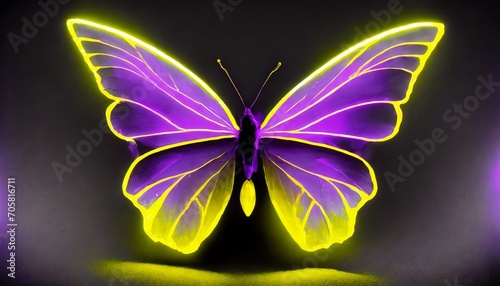 neon butterfly