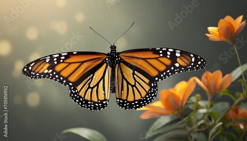 digital render of a monarch butterfly