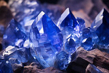 crystal, blue crystal, Beautiful blue clear crystal 