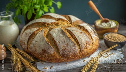 delicious homemade sourdough baked bread
