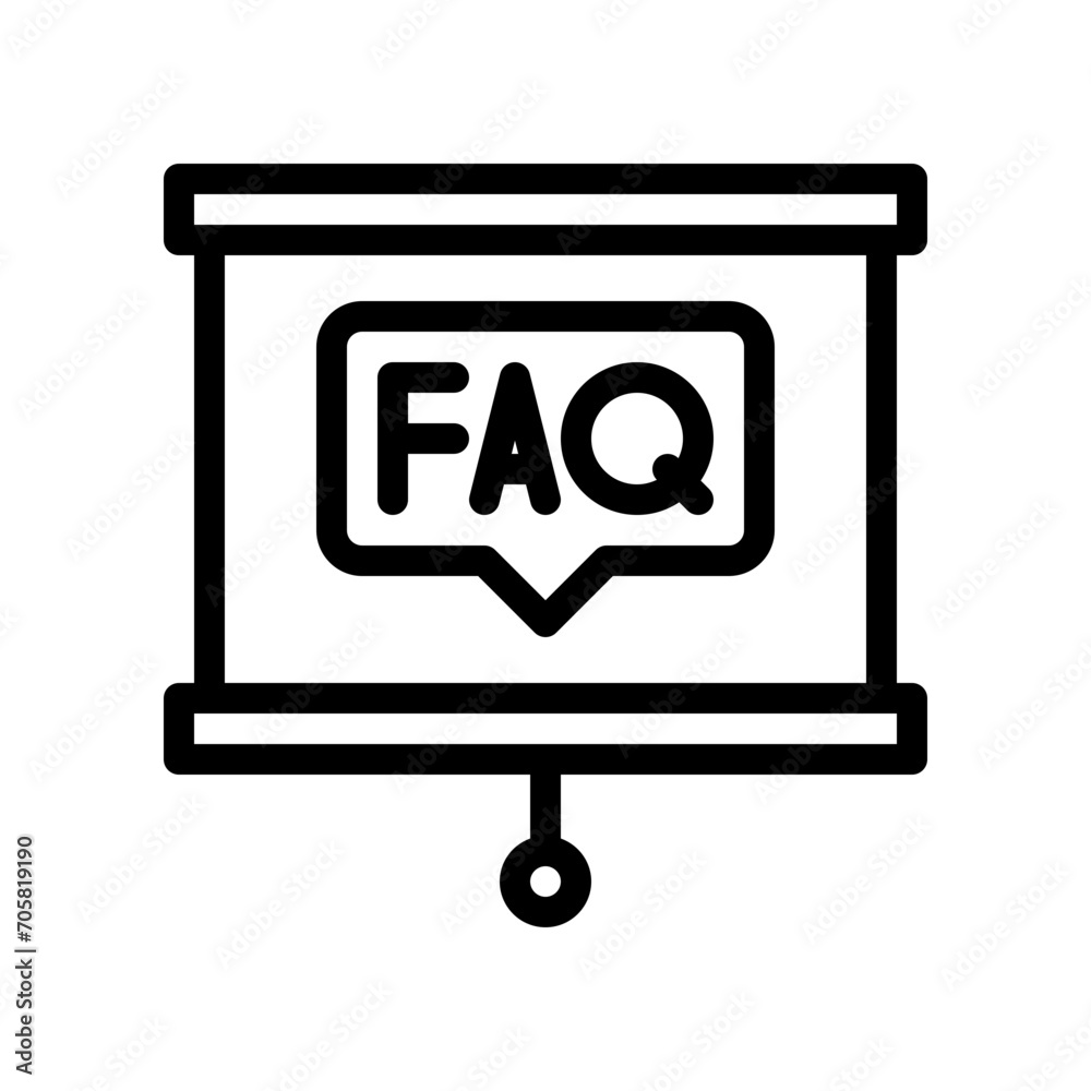 faq line icon faq line icon
