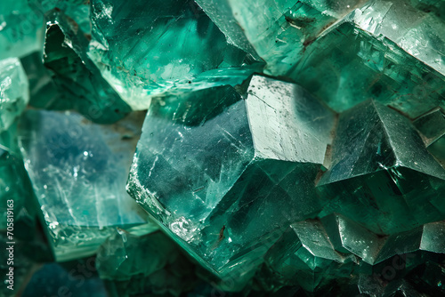 gemstone texture - green emerald macro close-up
