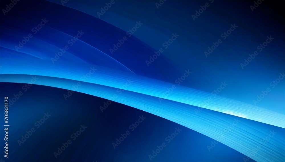 abstract blue background blue curve design smooth shape by blue color with blurred lines - obrazy, fototapety, plakaty 
