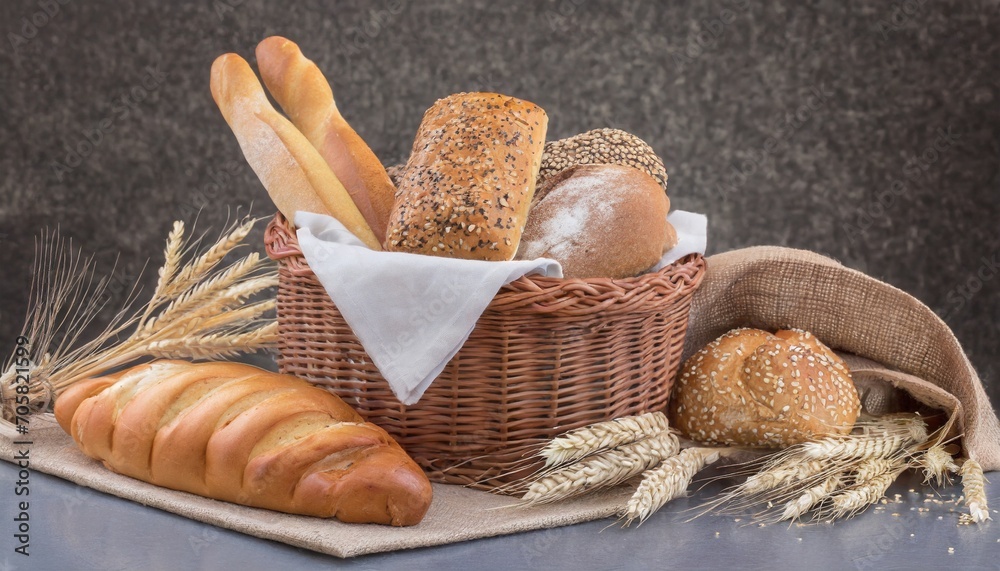 composition of various breads