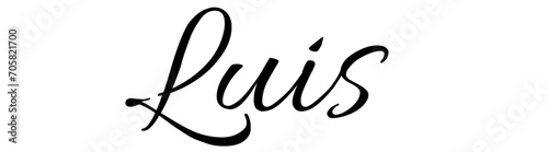 Luis - black color - name - ideal for websites, emails, presentations, greetings, banners, cards, books, t-shirt, sweatshirt, prints, cricut, silhouette, 