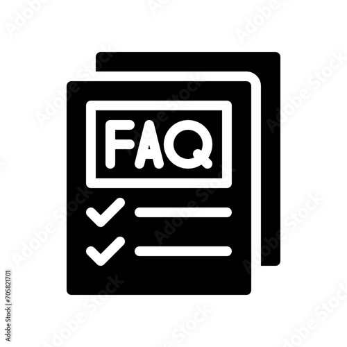 faq glyph icon