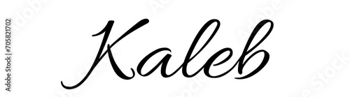 Kaleb - black color - name - ideal for websites, emails, presentations, greetings, banners, cards, books, t-shirt, sweatshirt, prints, cricut, silhouette, 
