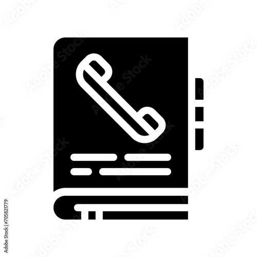 phonebook glyph icon
