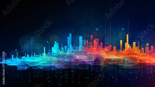 Abstract technology communication concept vector back
