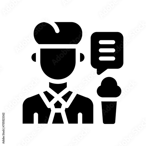 news reporter glyph icon