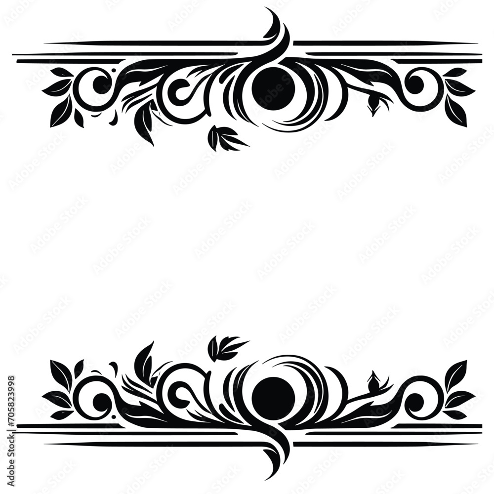 Fototapeta premium abstract floral frame, botanical frame