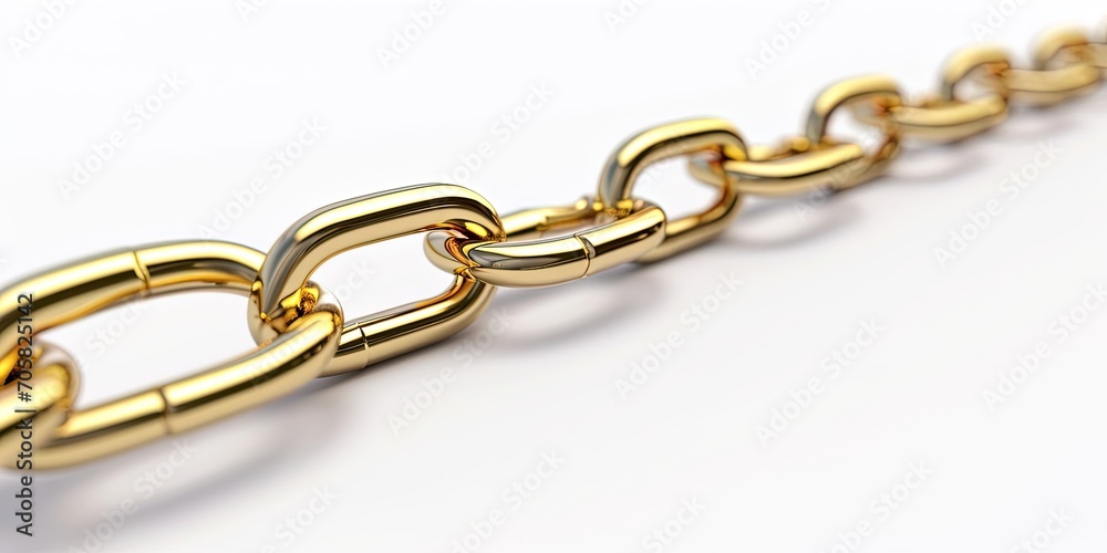 Obraz premium Gold Chain Isolated
