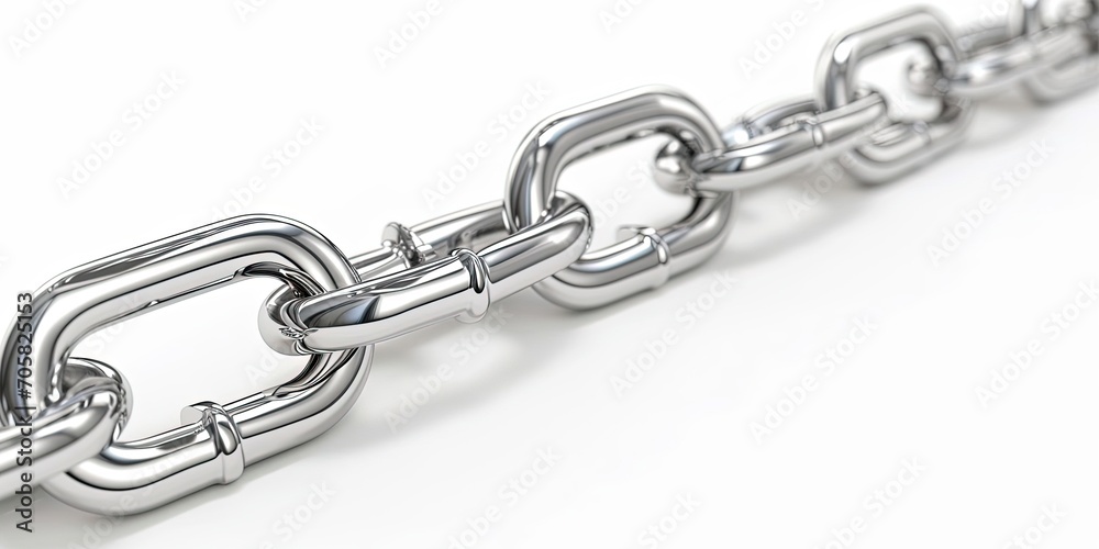Obraz premium Silver Chain Isolated