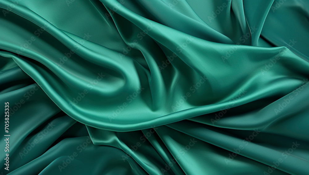 Fototapeta premium Satin Emerald Elegance 