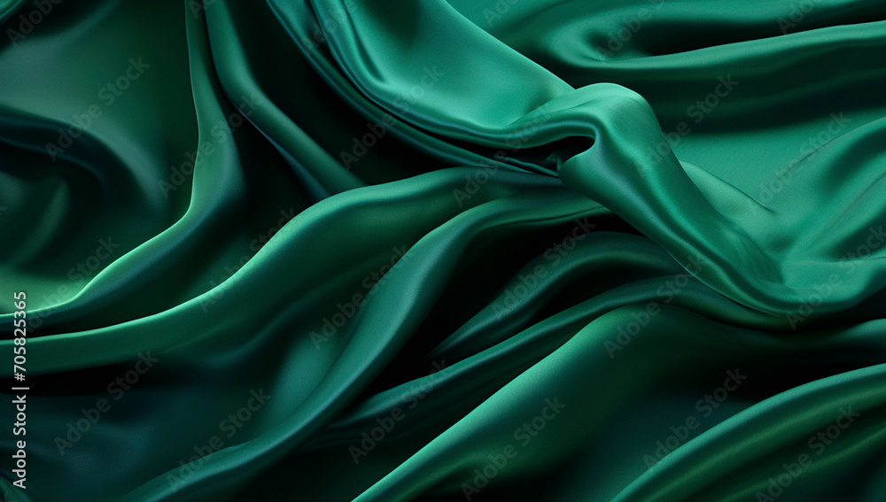Satin Emerald Elegance
Satin Emerald Elegance