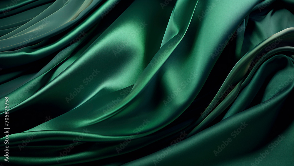 Obraz premium Satin Emerald Elegance 