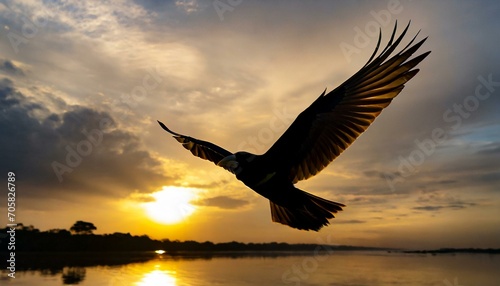 eagle in the sunset © Pikbundle