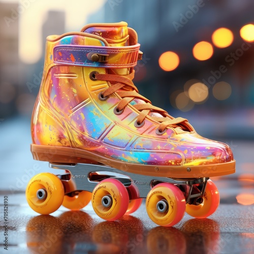 roller skates on the street