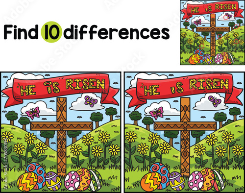 Christian He Is Risen Find The Differences