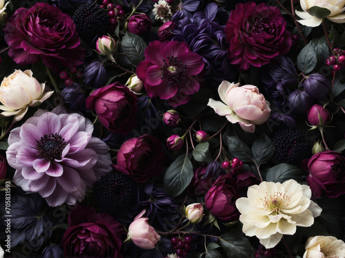 Dark Floral Vintage Pattern Background   © Dealjumbo.com