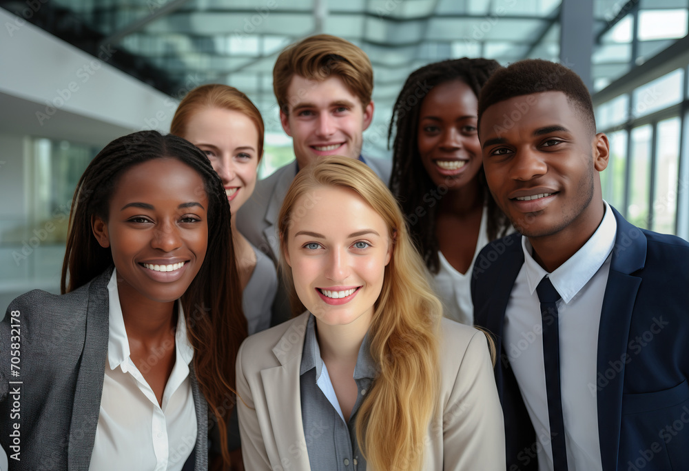 Portrait of a multi-ethnic and young business people Portrait of a multi-ethnic and young business people