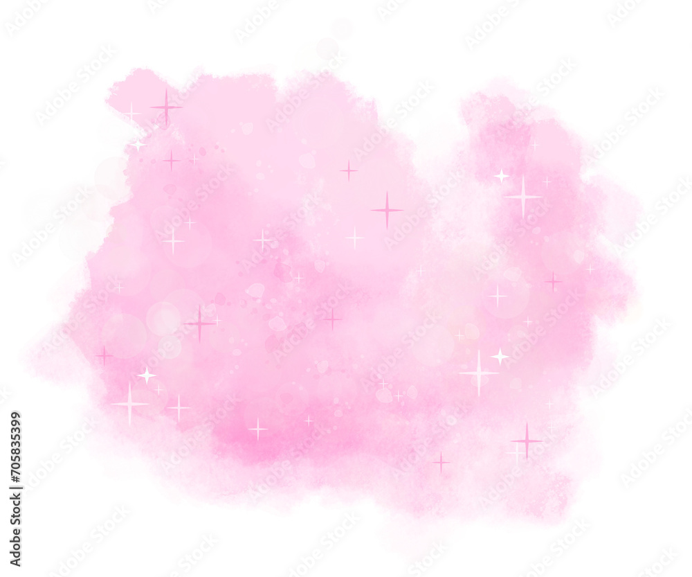 Pastel pink watercolor with sparkle abstract background for banner wallpaper backdrop