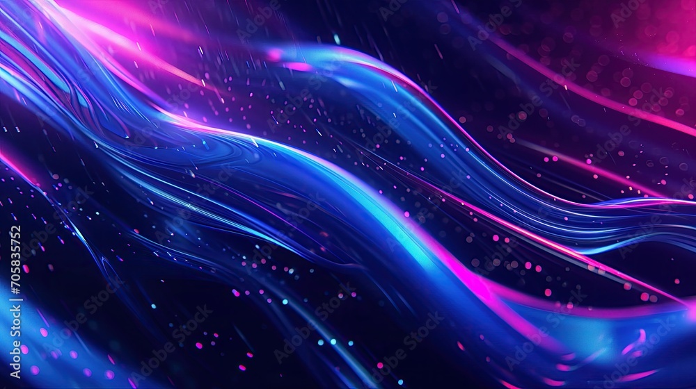 Naklejka premium abstract background with stars, nebula galaxy