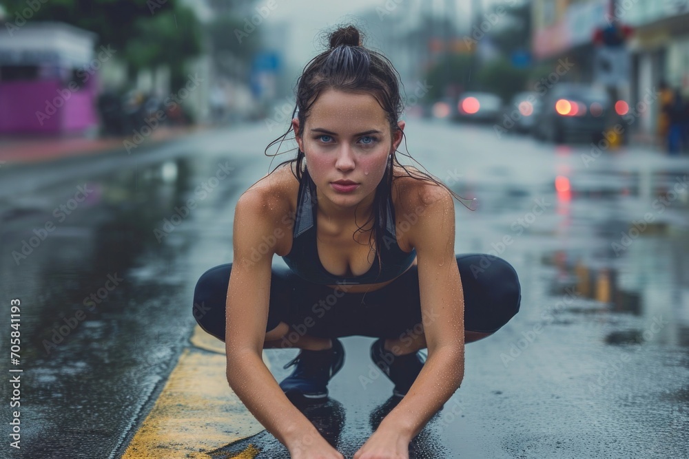 Fitness Girl In The Street