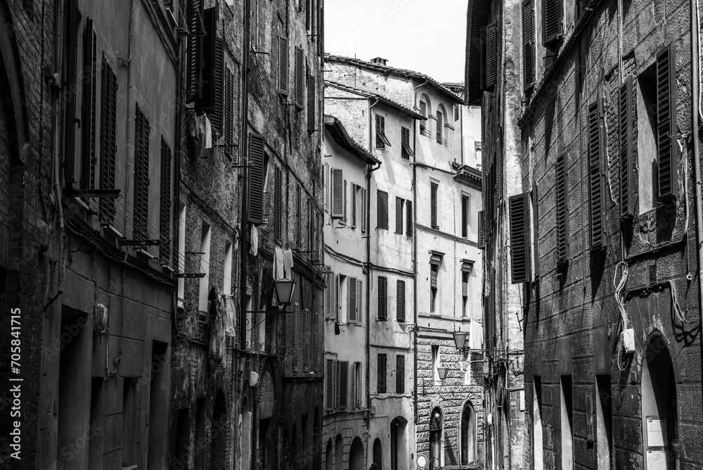 Somewhere in the streets of the old medieval Siena city