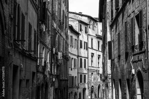 Somewhere in the streets of the old medieval Siena city © imagoDens