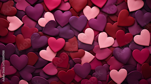 background of hearts for valentines day