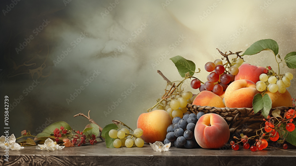 Garten der Versuchung: Eine Symphonie aus Äpfeln und Trauben - Äpfel - Trauben - Obstkorb - Generative KI Garten der Versuchung: Eine Symphonie aus Äpfeln und Trauben - Äpfel - Trauben - Obstkorb - Generative KI