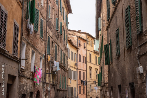 Somewhere in the streets of the old medieval Siena city