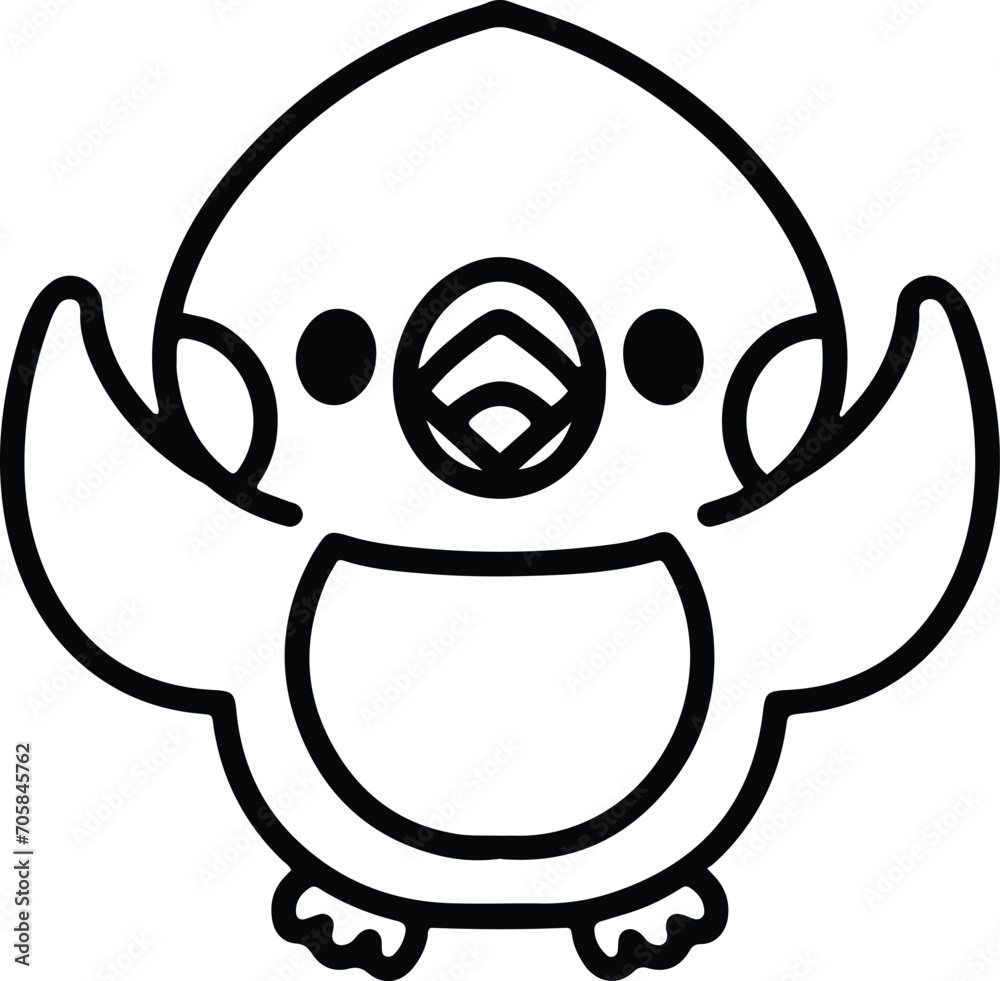 cute bird simple line drawing cute bird simple line drawing