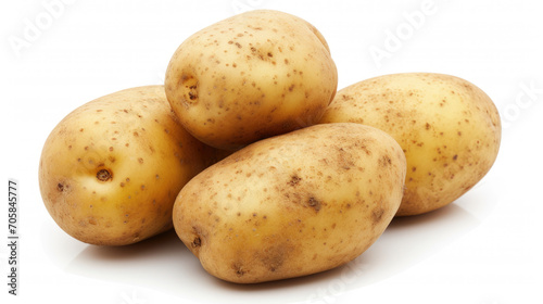 A Potato on white background