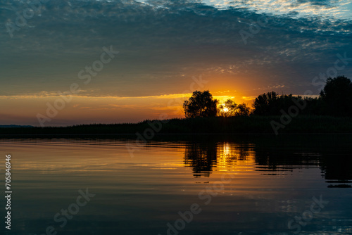 The Great Russian Volga River and its banks. © I