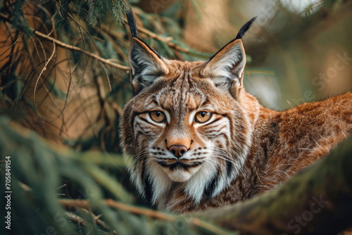 The majestic gaze of a Lynx in its natural habitat © Veniamin Kraskov