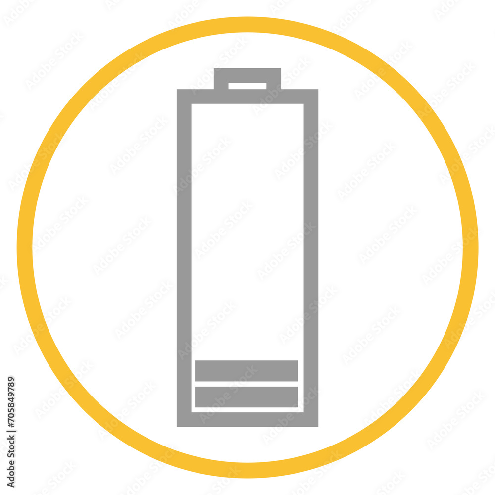 Button grau orange mit Batterie Icon: Aufladen Button grau orange mit Batterie Icon: Aufladen