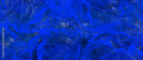 Abstract blue paint vector background for cover design, card, flyer, poster and invitation. Hand drawn ink illustration. Fluid art. Blue futuristic 3d texture illustration. Modern artistic backdrop.