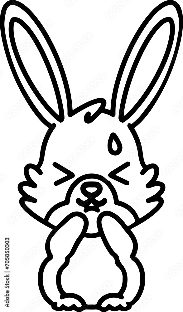 Cute Rabbit Simple Cartoon Cute Rabbit Simple Cartoon