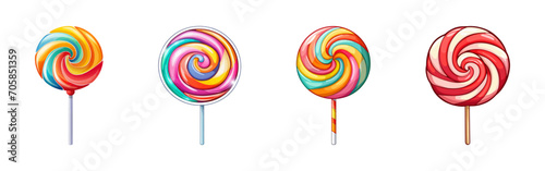 Lollipop candy . Cartoon vector illustration