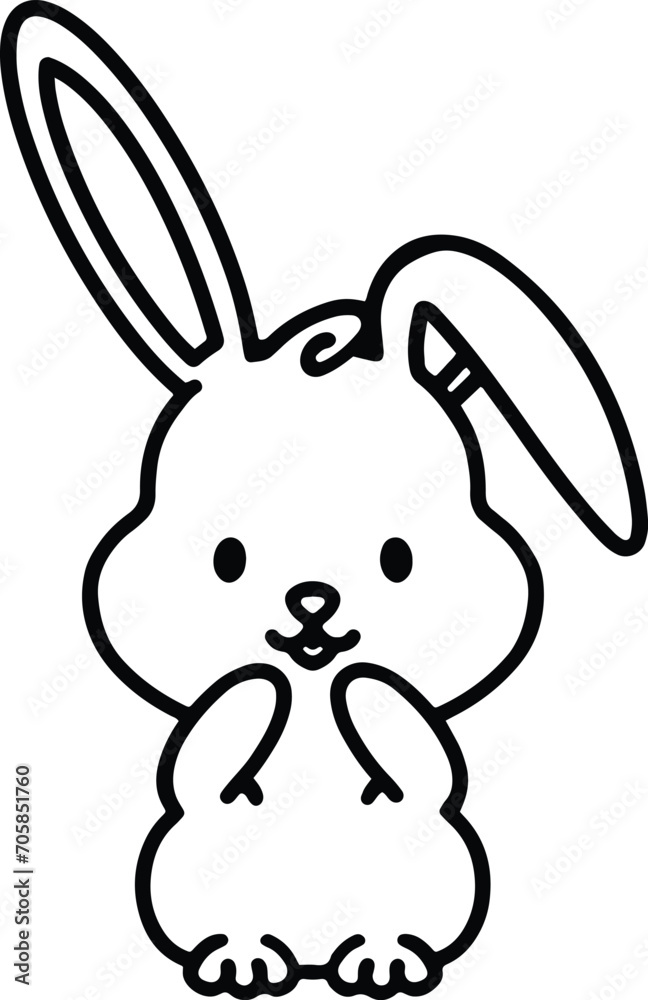 Obraz premium cute easter bunny
