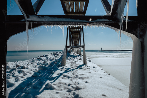 pier in the winter