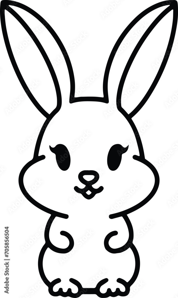 Obraz premium cute easter bunny