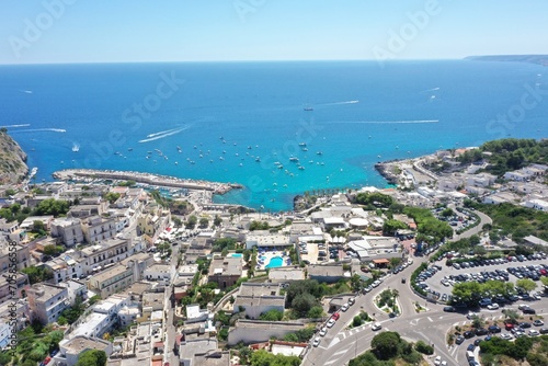 Aerial view of Castro village near Castro Marina. Lecce, Salento, Puglia, Italy