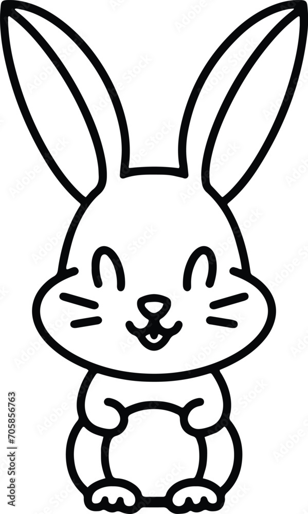 Obraz premium cute easter bunny