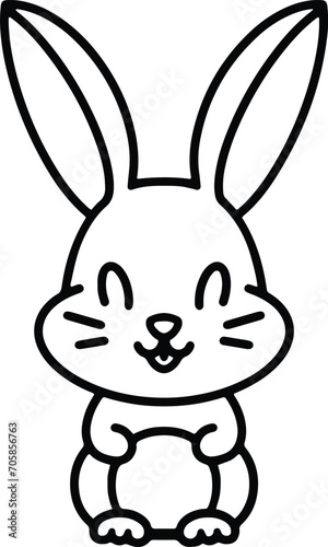 cute easter bunny © lineartestpilot