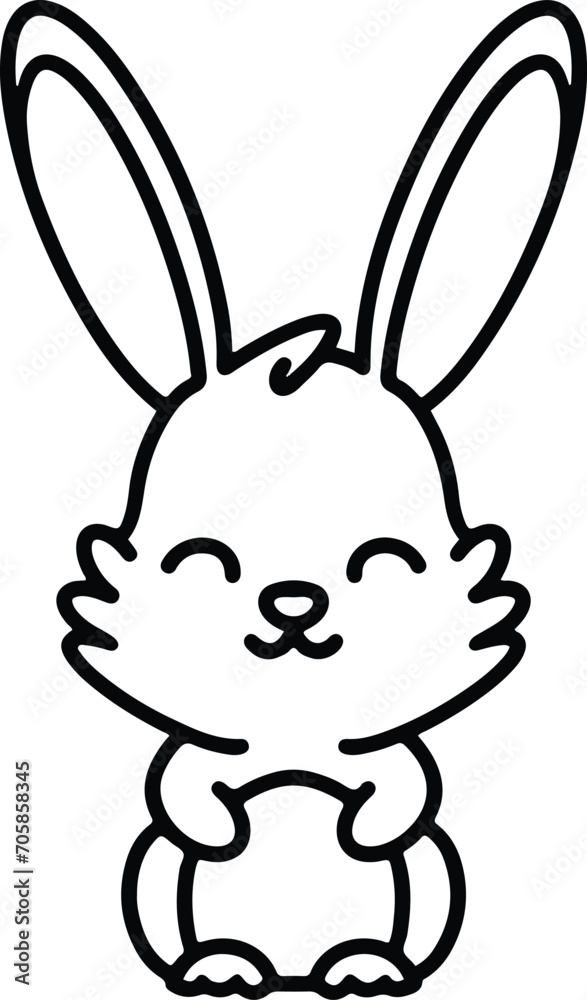 Obraz premium cute easter bunny