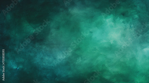 Green and black natural watercolor paint, on textured canvas, dark emerald, minimalist background. Web design banner concept